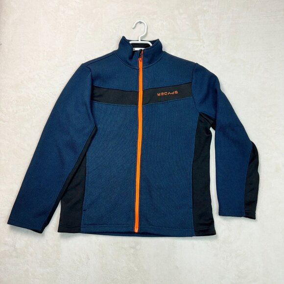 Spyder Jacket Full Zip Long Sleeve Blue Activewear Men's Size XXL (Logo ERROR) - Picture 1 of 12